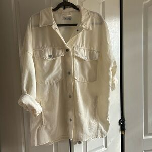 Dex oversized button down, with pockets